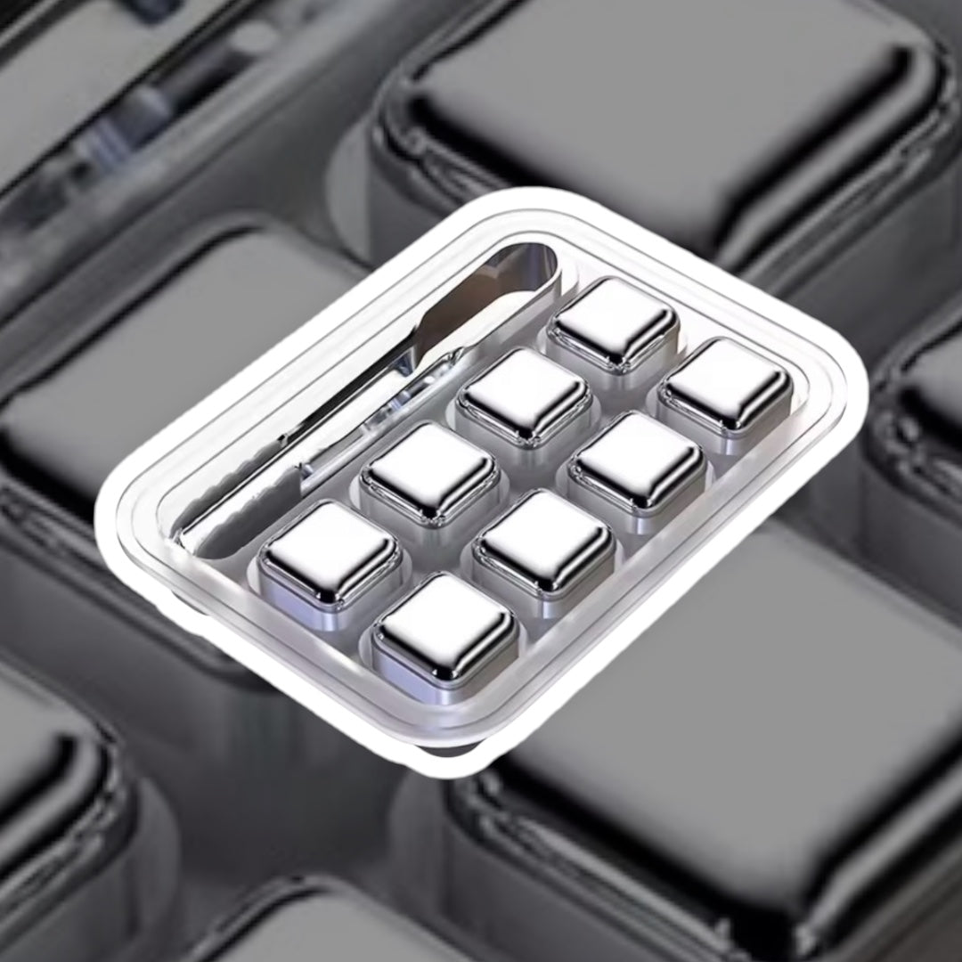 ZeroPoint°🧊 Set of 6 Metal ice cubes.